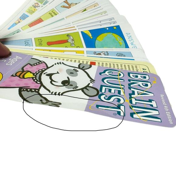 Brain Quest for Ages 4-5, Pre-school Smart Cards, Revised 4th Edition, 2 decks - Picture 8 of 8